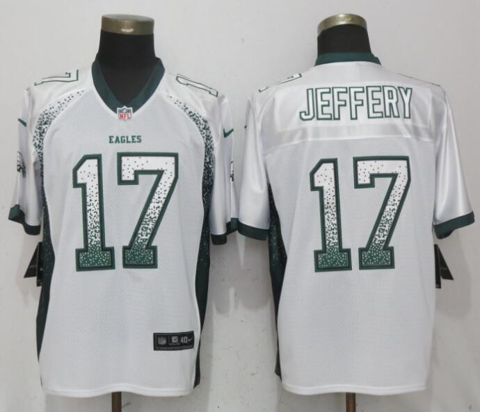 Eagles 17 Alshon Jeffery White Drift Fashion Elite Jersey