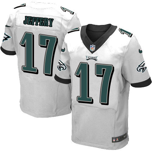 Eagles 17 Alshon Jeffery White Elite Jersey