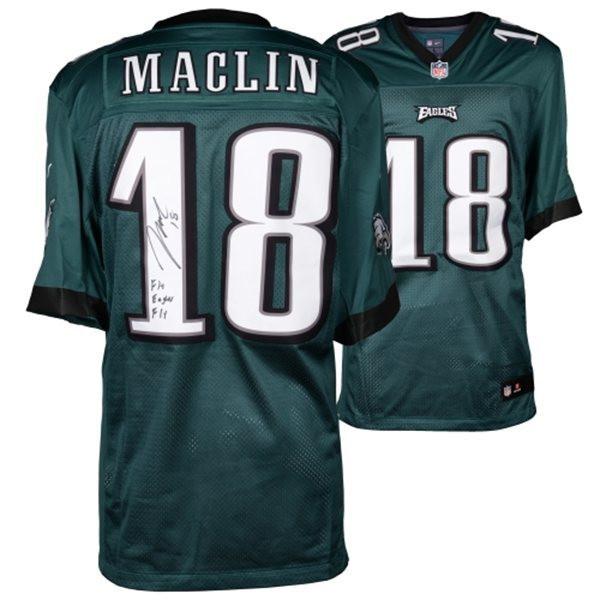 Eagles 18 Jeremy Maclin Green Signature Edition Elite Jersey