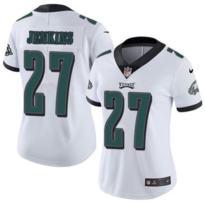 Eagles 27 Malcolm Jenkins White Women Vapor Untouchable Limited Jersey