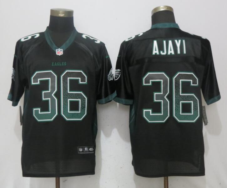 Eagles 36 Jay Ajayi Black Drift Fashion Elite Jersey