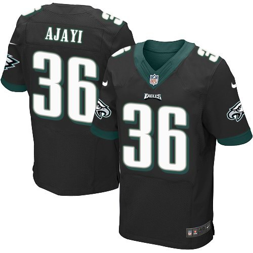 Eagles 36 Jay Ajayi Black Elite Jersey