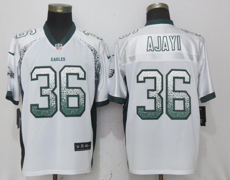Eagles 36 Jay Ajayi White Drift Fashion Elite Jersey
