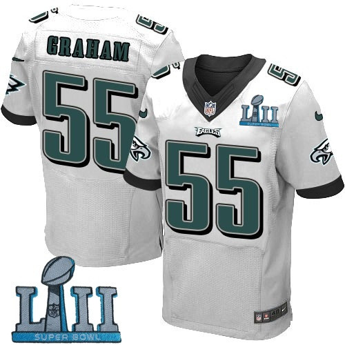Eagles 55 Brandon Graham White 2018 Super Bowl LII Elite Jersey