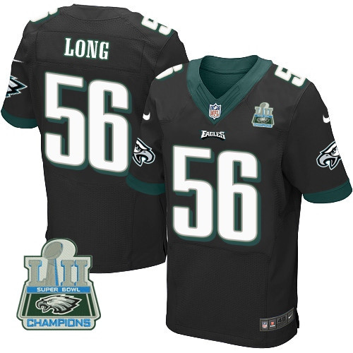 Eagles 56 Chris Long Black 2018 Super Bowl Champions Elite Jersey