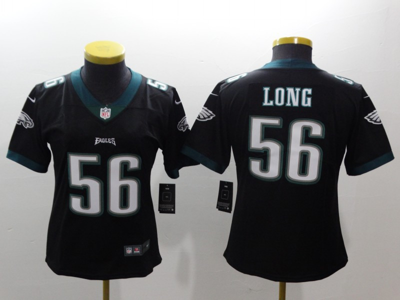 Eagles 56 Chris Long Black Women Vapor Untouchable Player Limited Jersey