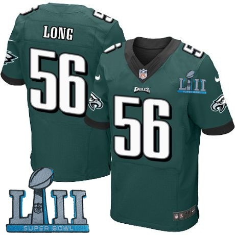 Eagles 56 Chris Long Green 2018 Super Bowl LII Elite Jersey
