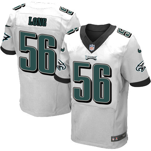Eagles 56 Chris Long White Elite Jersey