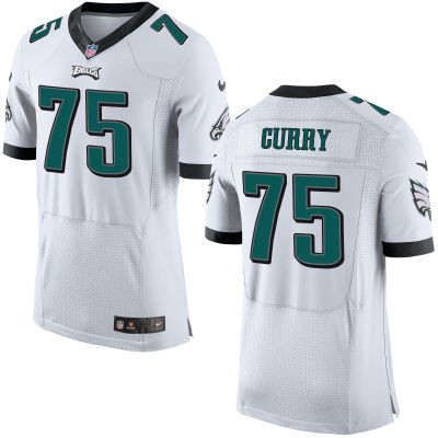 Eagles 75 Curry Vinny White Elite Jersey