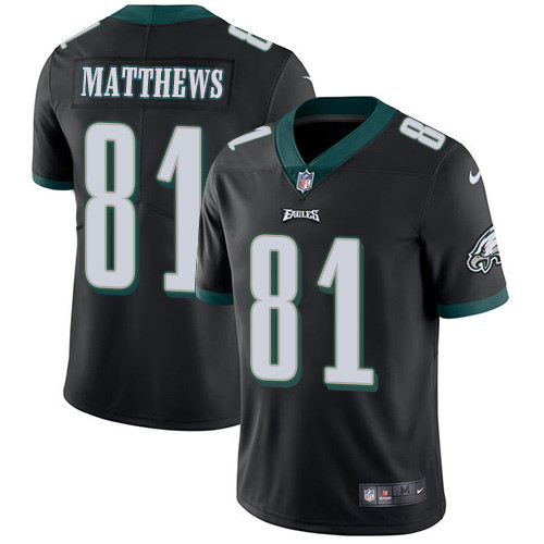 Eagles 81 Jordan Matthews Black Vapor Untouchable Player Limited Jersey