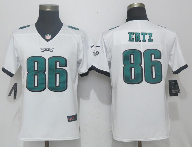 Eagles 86 Zach Ertz White Women Vapor Untouchable Player Limited Jersey