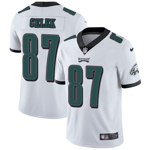 Eagles 87 Brent Clark White Vapor Untouchable Player Limited Jersey