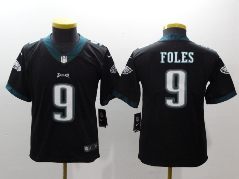 Eagles 9 Nick Foles Black Youth Vapor Untouchable Player Limited Jersey
