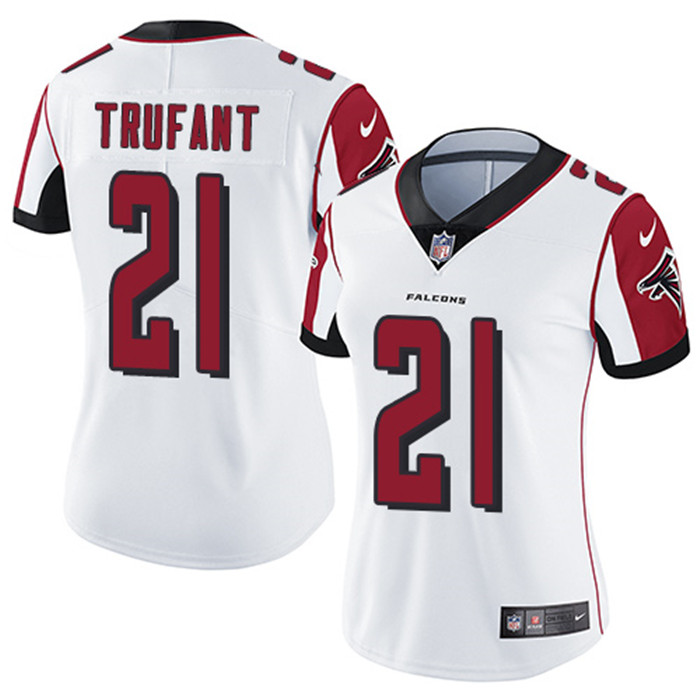 Falcons 21 Desmond Trufant White Women Vapor Untouchable Limited Jersey