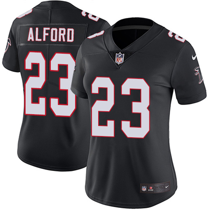 Falcons 23 Robert Alford Black Women Vapor Untouchable Limited Jersey