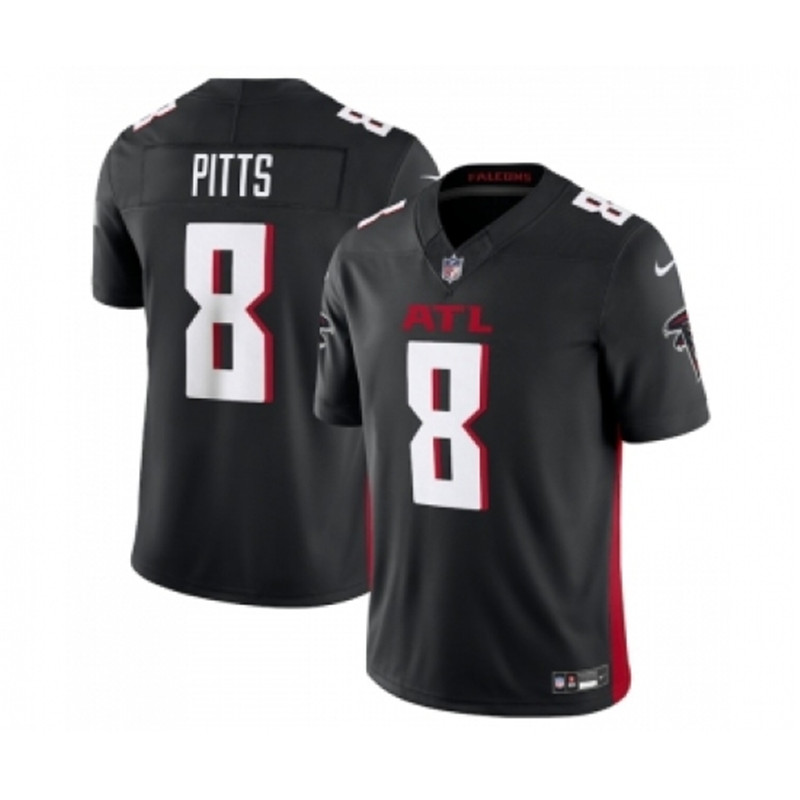 Nike Falcons 8 Kyle Pitts Black 2023 FUSE Vapor Untouchable Limited Stitched Football Jersey