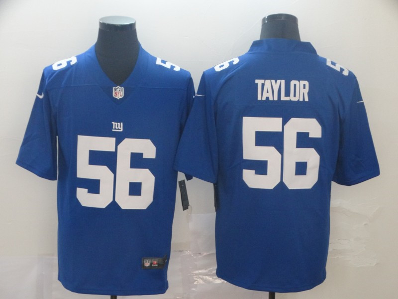 Nike Giants 56 Lawrence Taylor Blue Vapor Untouchable Player Limited Jersey