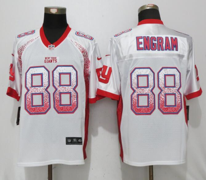Giants 88 Evan Engram White Drift Fashion Elite Jersey