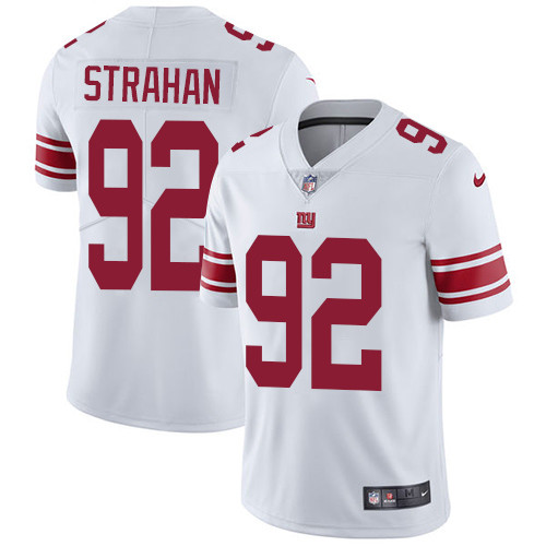 Giants 92 Michael Strahan White Vapor Untouchable Player Limited Jersey