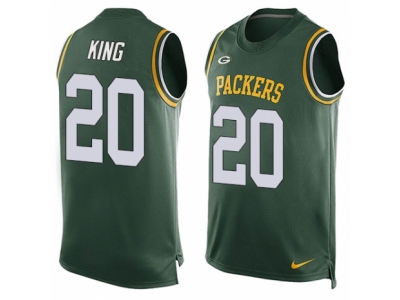 Green Bay Packers 20 Kevin King Limited Green Player Name Number Tank Top NFL Jersey