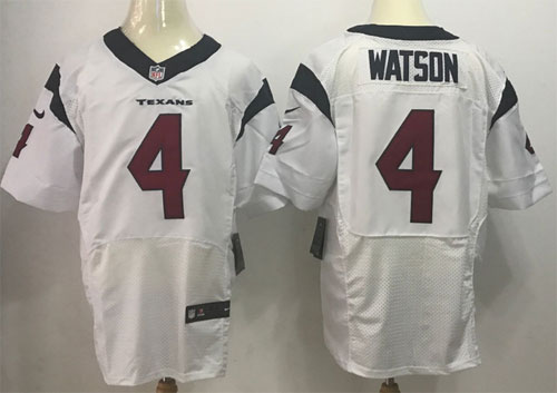 Houston Texans 4 Deshaun Watson Elite White NFL Jersey