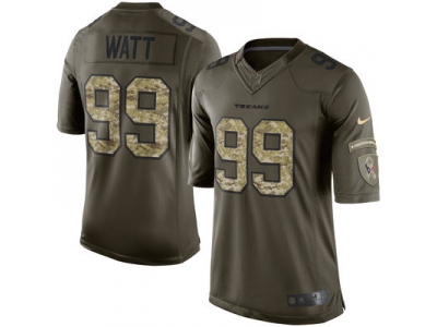 Houston Texans 99 JJ Watt Green Jerseys Salute To Service Limited jersey