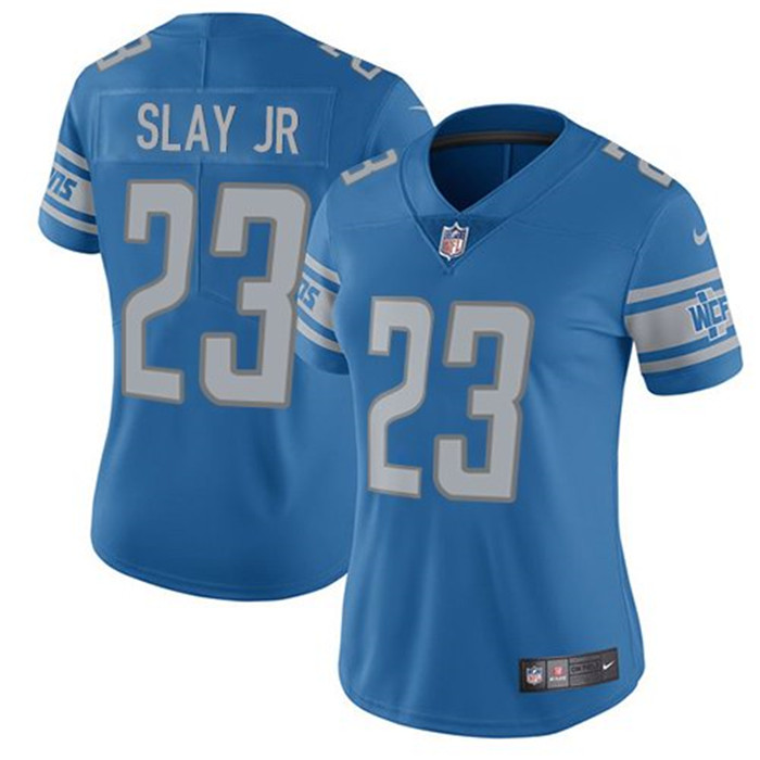 Lions 23 Darius Slay Jr Blue Women Vapor Untouchable Limited Jersey