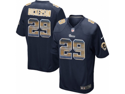 Los Angeles Rams 29 Eric Dickerson Limited Navy Blue Strobe NFL Jersey