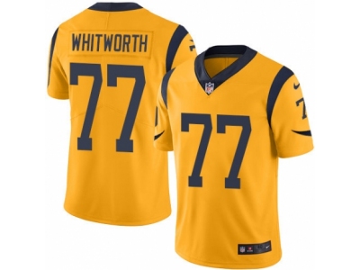 Los Angeles Rams 77 Andrew Whitworth Elite Gold Rush NFL Jersey