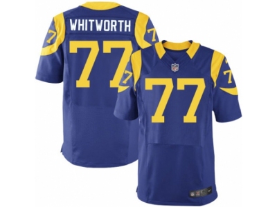 Los Angeles Rams 77 Andrew Whitworth Elite Royal Blue Alternate NFL Jersey