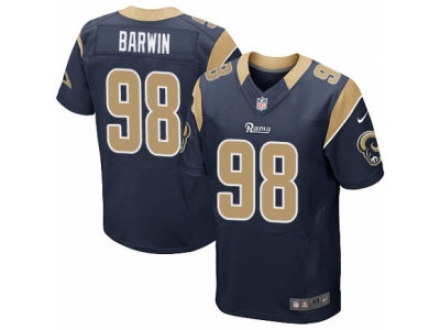 Los Angeles Rams 98 Connor Barwin Elite Navy Blue Team Color NFL Jersey
