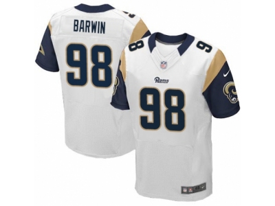 Los Angeles Rams 98 Connor Barwin Elite White NFL Jersey