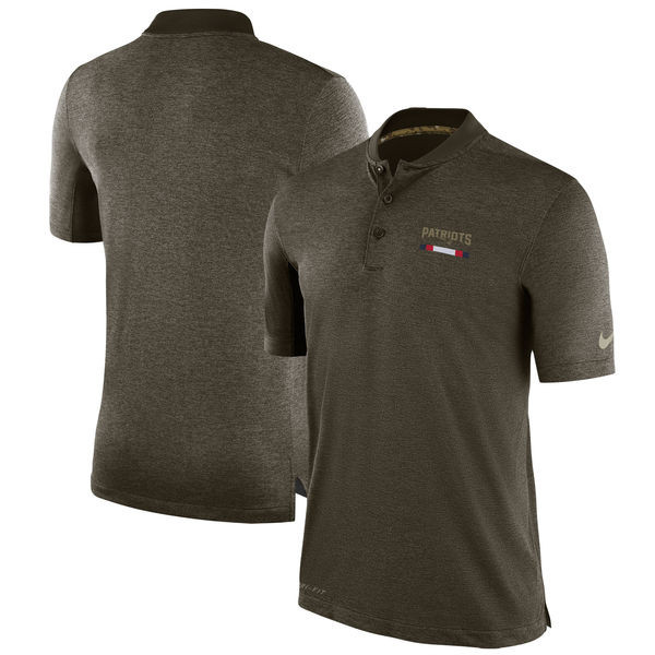 Men's New England Patriots Olive Salute to Service T Shirt