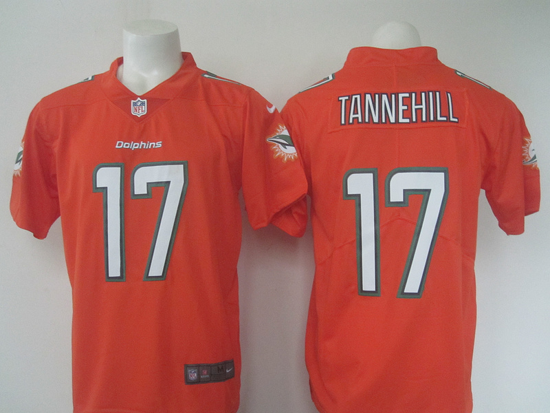 Miami Dolphins 17 Ryan Tannehill Limited Orange Rush NFL Jersey