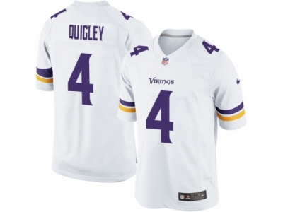 Minnesota Vikings 4 Ryan Quigley Limited White NFL Jersey