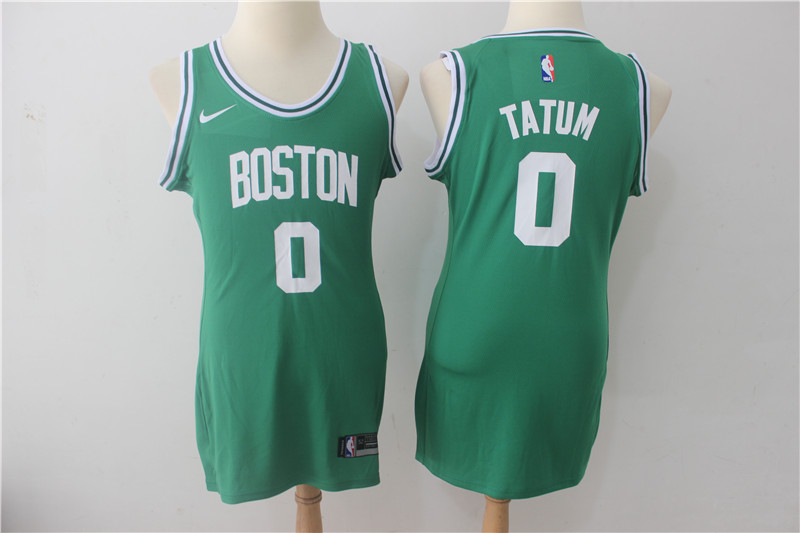NBA Boston Celtics #0 Jayson Tatum Jersey 2017 18 New Season Green Dress
