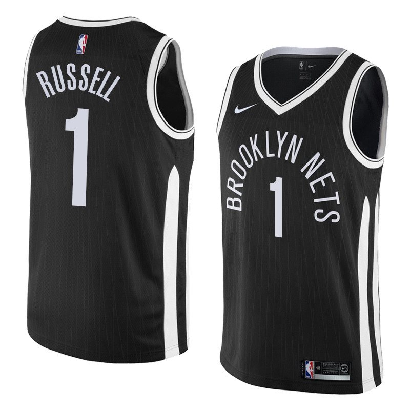NBA Brooklyn Nets #1 Dangelo Russell Jersey 2017 18 New Season City Edition Jersey