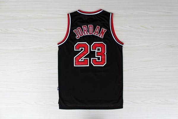 NBA Chicago Bulls 23 Michael Jordan New Revolution 30 Swingman Black Jerseys