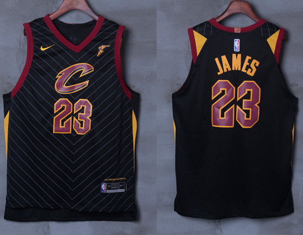 NBA Cleveland Cavaliers #23 LeBron James Jersey 2017 18 New Season Black Jersey