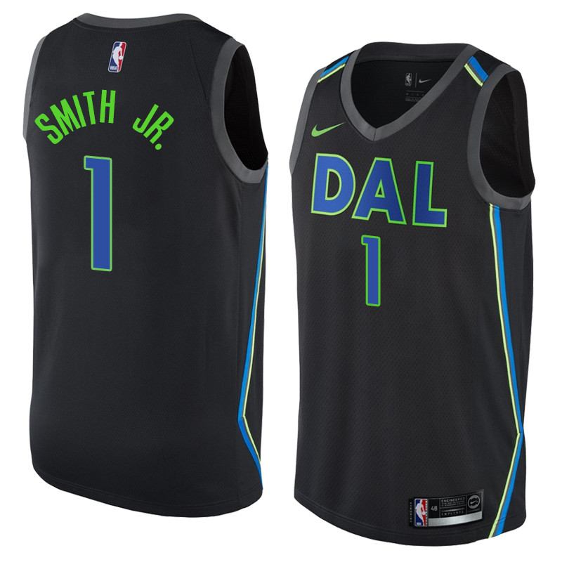NBA Dallas Mavericks #1 Smith Jr. Jersey 2017 18 New Season City Edition Jersey