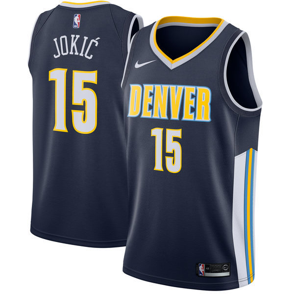 NBA Denver Nuggets #15 Nikola Jokic Jersey 2017 18 New Season Jersey