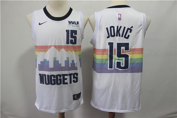 NBA Denver Nuggets #15 Nikola Jokic Jersey 2018 19 New Season City Edition Jersey