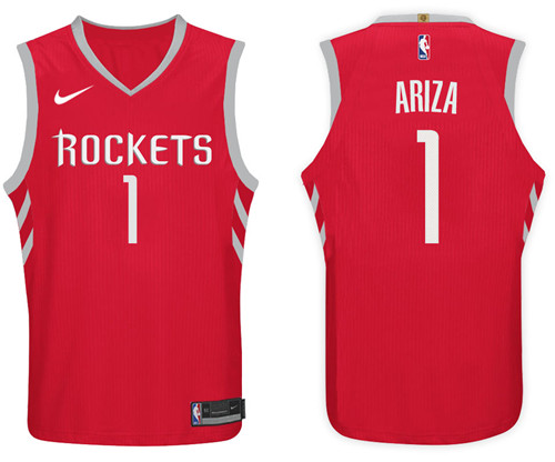 NBA Houston Rockets #1 Trevor Ariza Jersey 2017 18 New Season Red Jersey