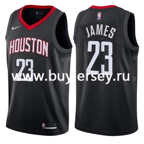  NBA Houston Rockets #23 LeBron James Black Jersey