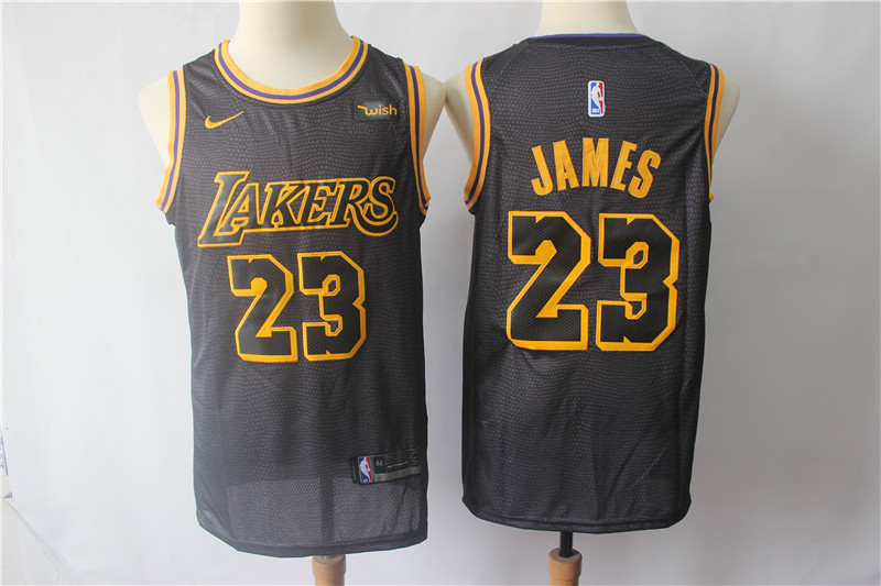 NBA Los Angeles Lakers #23 LeBron James Jersey New Season City Edition Jersey