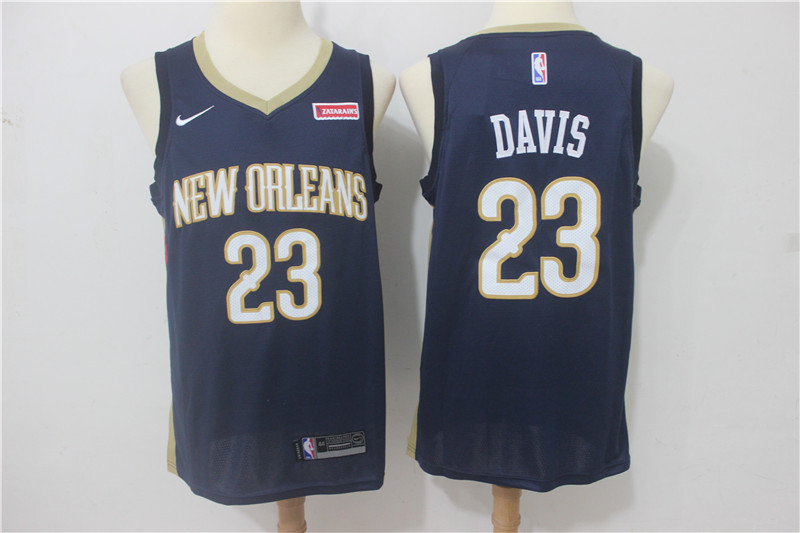 NBA New Orleans Pelicans #23 Anthony Davis Jersey 2017 18 New Season Blue Jersey