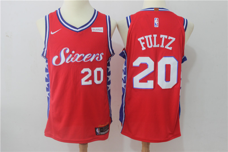 NBA Philadelphia 76ers #20 Markelle Fultz Jersey 2017 18 New Season Red Jersey