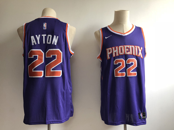 NBA Phoenix Suns #22 DeAndre Ayton Purple Jersey