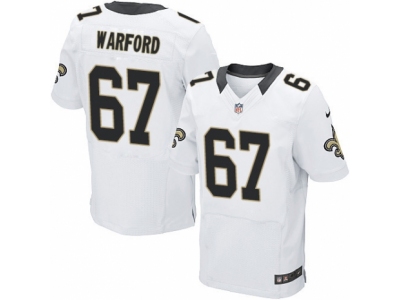 New Orleans Saints 67 Larry Warford Elite White NFL Jersey