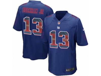 New York Giants 13 Odell Beckham Jr Limited Royal Blue Strobe NFL Jersey